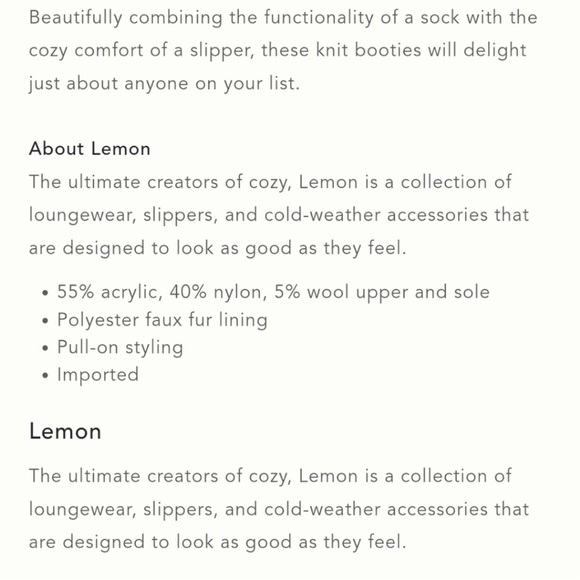 Anthropologie / Lemon Movie Night Slippers - M/L NWT - Picture 3 of 17